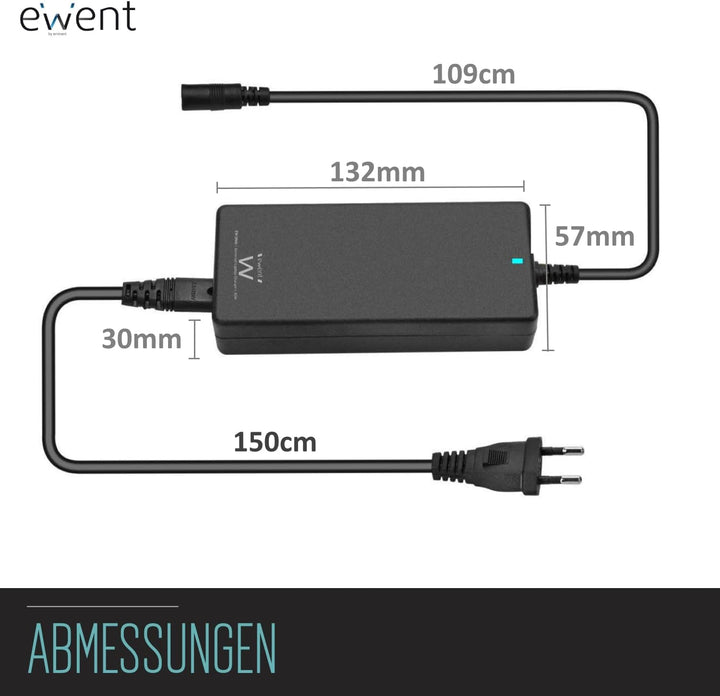EWENT EW3966 Notebook charger Home 90W Multifunktionelles Ladegeraet mit automatischer Spannungsausw