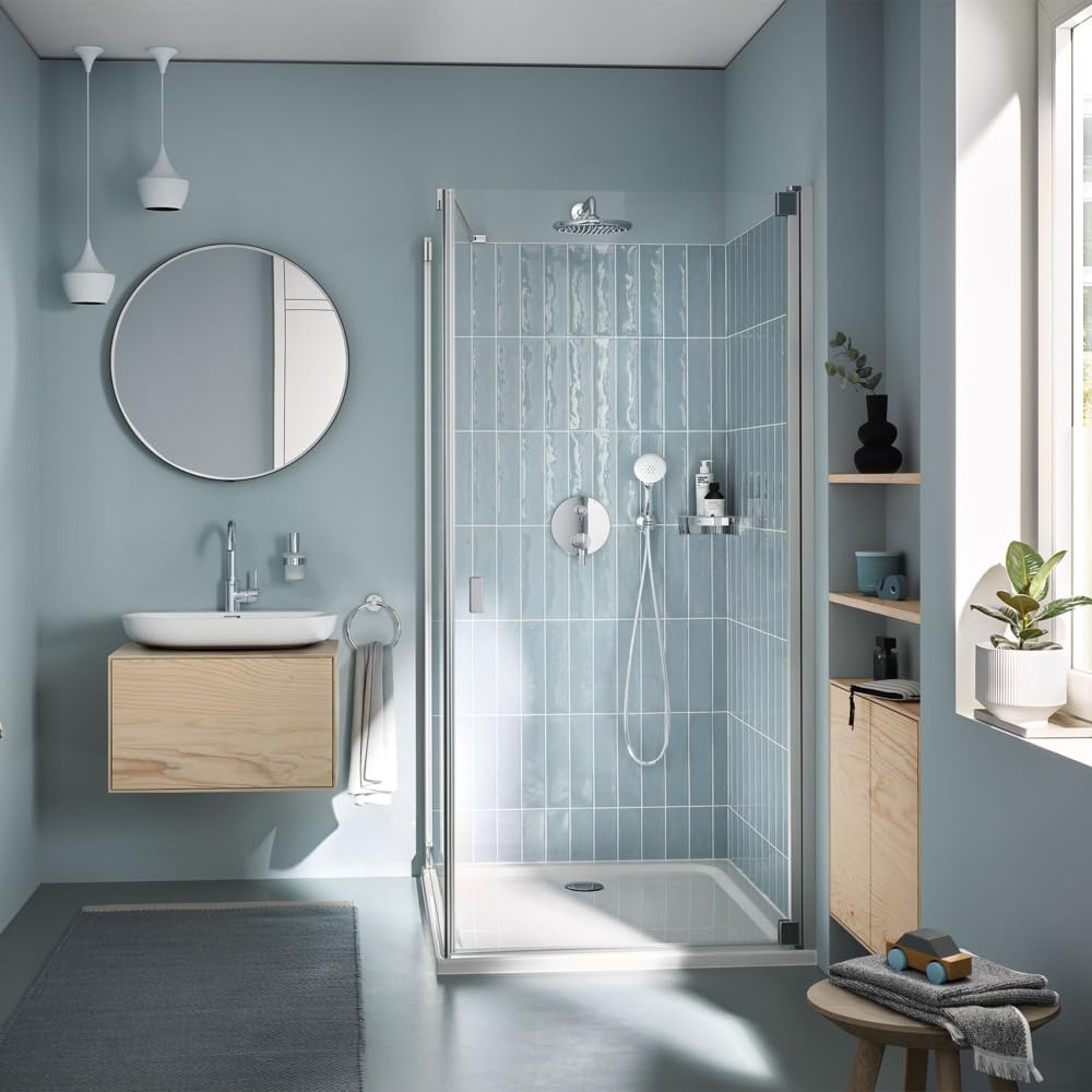 GROHE Essentials - Badetuchhalter (Material: Metall, 600mm, zum bohren oder kleben), chrom, 40366001