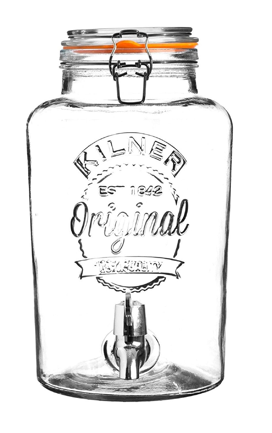 Kilner Getränkespender aus Glas mit Zapfhahn, 8 l 8 Liter-Classic, 8 Liter-Classic