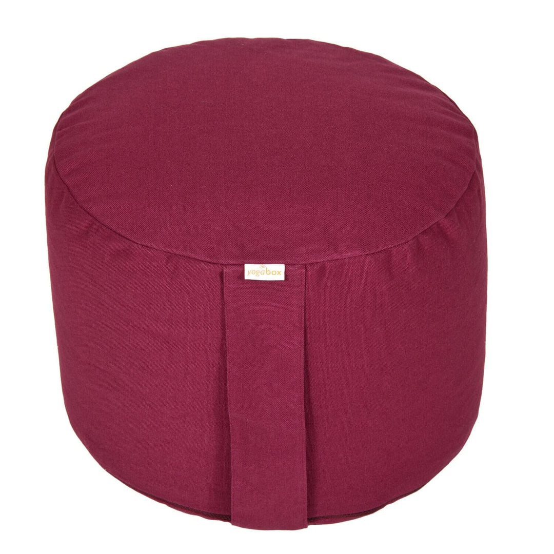 Yogabox Hochwertiges Meditationskissen Rondo Big - Yogakissen extra hoch Bezug und Innenkissen 100%