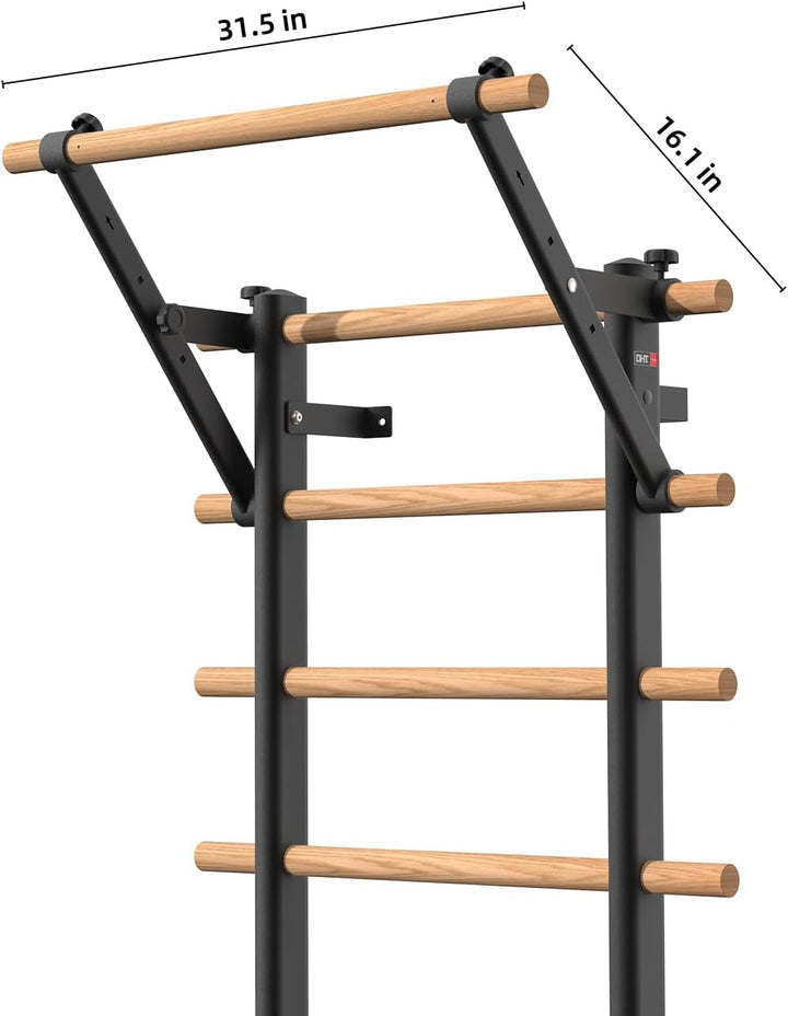 DHT Bracket Essentials – Stall & Klimmzug-Dip-Bars für Zuhause & Büro, Calisthenics & Workouts Singl