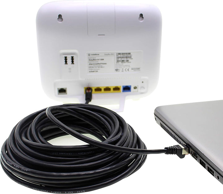 Netzwerkkabel Cat.6 5m schwarz - 10 x Ethernetkabel Lankabel Cat6 Lan Netzwerk Kabel Sftp Pimf Patch