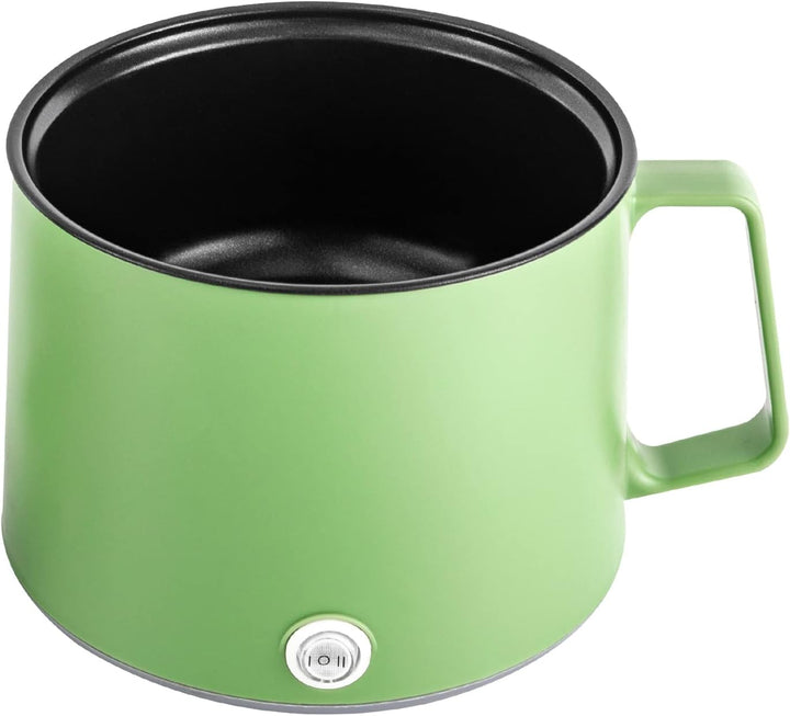 tragbare Antihaft Topf Elektrischer Hot Pot Multikocher Multifunktions-Elektroherd 1.7L Grün mit Dam