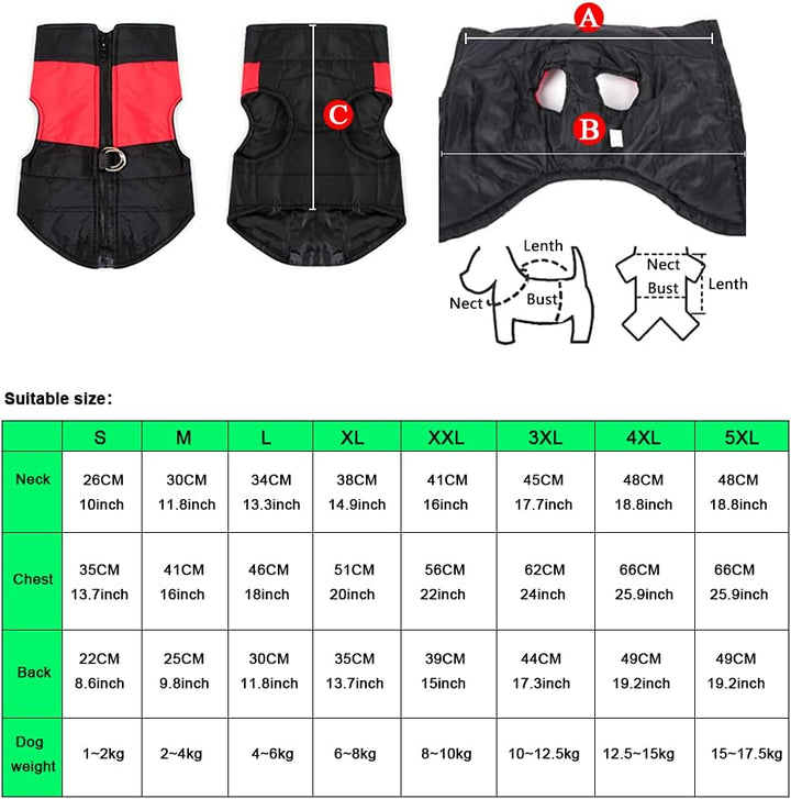 Winter Warm Pet Hund Kleidung klein wasserdichte Hundemantel Jacke Winter Gesteppt Gepolstert Puffer