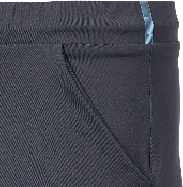Sportkind Mädchen & Damen 2-in-1 Tennisrock mit Taschen & 3/4 Capri Leggings, Laufrock, Yogahose mit