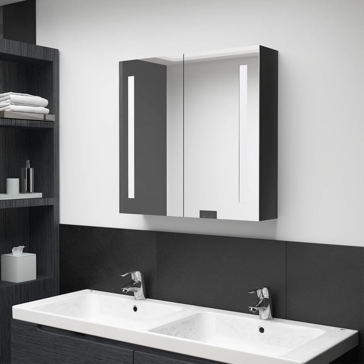vidaXL LED Bad Spiegelschrank Badezimmerspiegel Badspiegel Spiegel Badschrank Badezimmerschrank Häng
