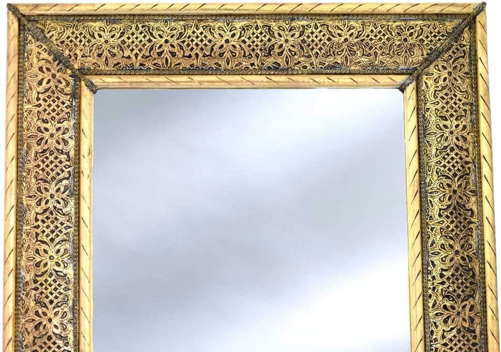 Generisch L´Orient Spiegel Wandspiegel Pisa Messing 80 x 50 cm perfekt für Ihr Flur oder Wohnzimmer