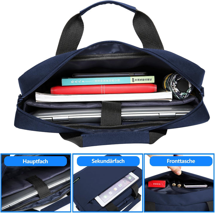 Alfheim Laptoptasche mit Schultergurt 15.6/16 Zoll Herren Damen Leichte Wasserdichte Weiche Computer