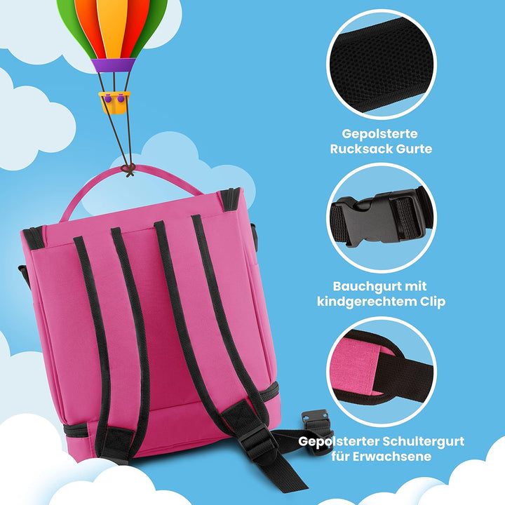 fridoli Kinderrucksack | Toniebox Tasche | pink | Akku Aufladen in der Tasche | bis zu 20 Toniefigur