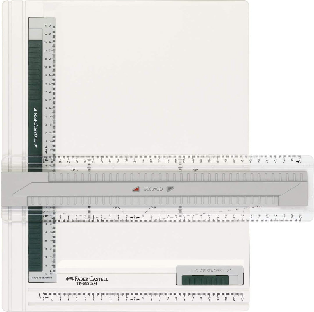 Faber-Castell Zeichenplatte TK-System A4 171274 + Tragetasche A4 175704 + 3erSet TK-FINE Druckbleist