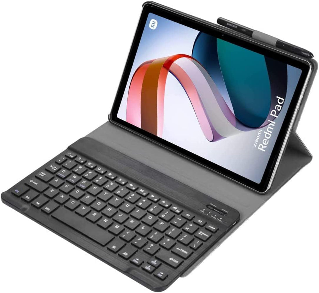 YHFZR Tastatur Hülle for Xiaomi Redmi Pad 10.61 Zoll, (QWERTY Layout), Ultradünn Flip Entfernbar Dra