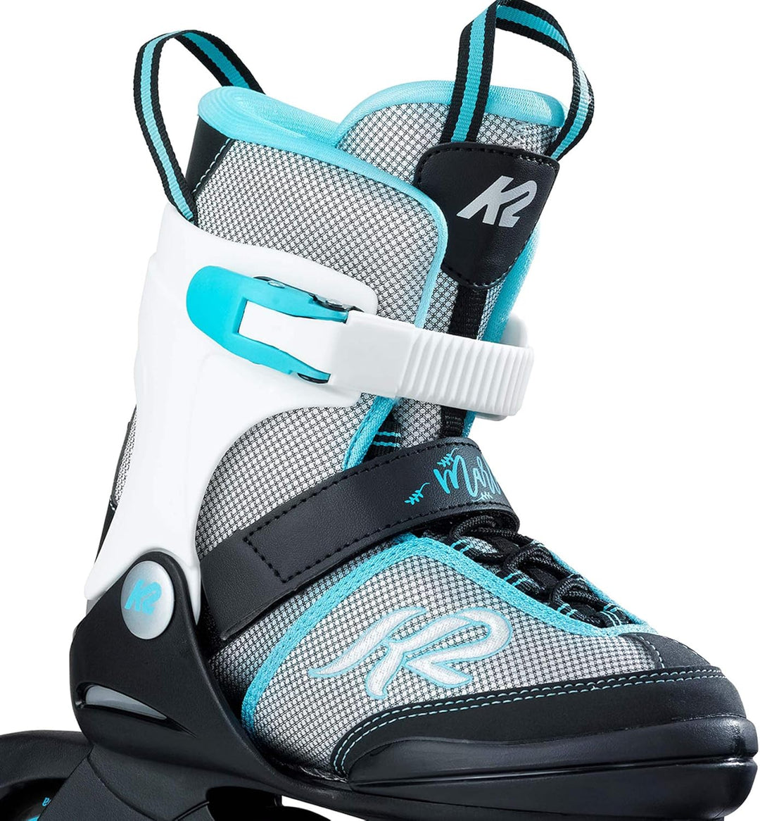 K2 Skates Mädchen Marlee Inline Skate L (EU: 35-40 / UK: 3-7 / US: 4-8) Blue Einfarbig, L (EU: 35-40
