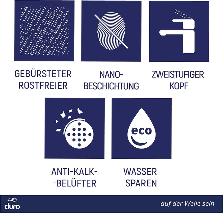 DURO Waschtischarmatur Acero, aus Gebürstetem Edelstahl ohne Stopfen, Wassersparend, Einhebel-Einloc