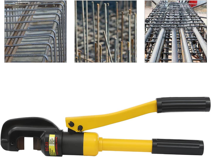 13T Hydraulischer Bolzenschneider, Tragbarer Eisen Handschneider mit Inbusschlüssel & Werkzeugkasten