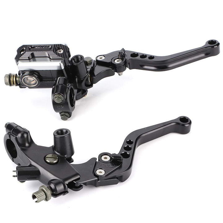 Duokon Aluminium 1 Paar 7/8 "(22 mm) Universal Motorradbremse Kupplung Masterzylinder Reservoir Hebe