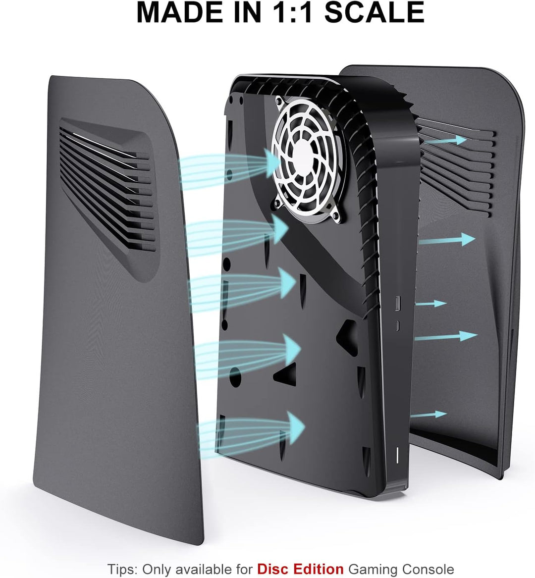 innoAura Cover für Disc Edition, Faceplate mit Kühlluftschlitzen, Anti-Kratz Staubdichtes, Premium A