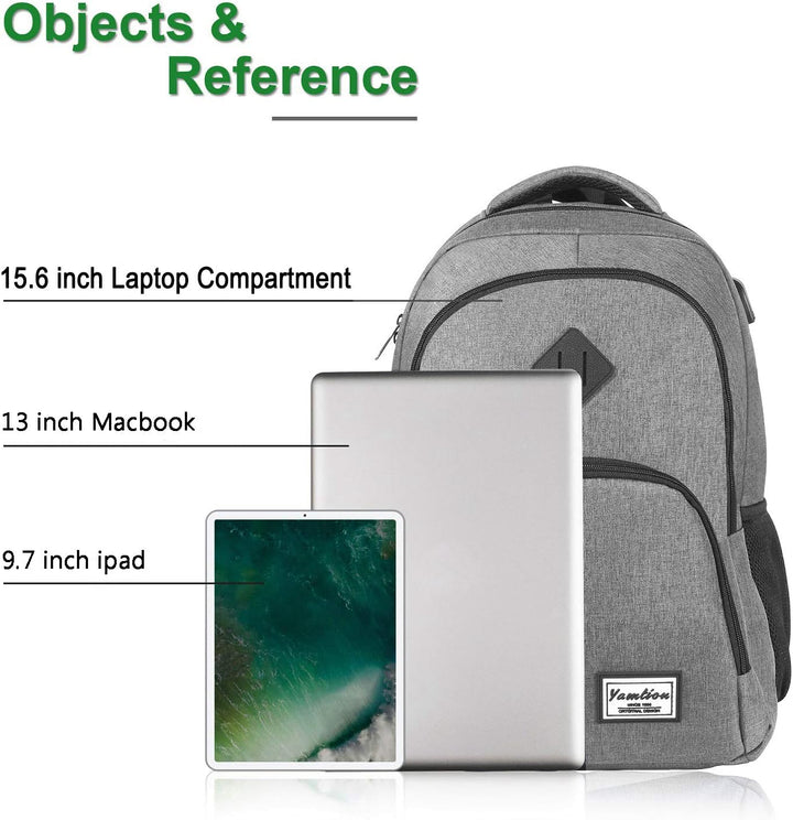YAMTION Rucksack Unisex,Schulranze Schultasche Schulrucksack Jungen Teenager Daypack Laptop Uni Schu