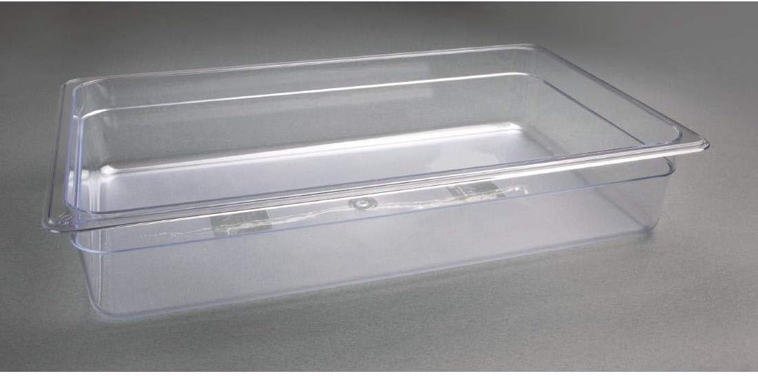 Vogue u225 Polycarbonat GN-Behälter, 1/1 Grösse 530(L)x325(D)x100(D)mm., 530(L)x325(D)x100(D)mm.
