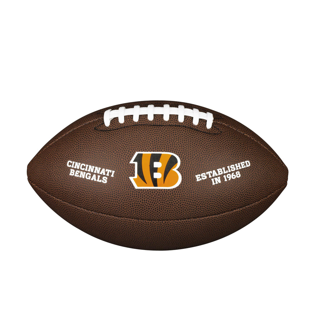 Wilson American Football NFL TEAM LOGO, Offizielle Grösse, Mischleder OFFICIAL Cincinnati Bengals, O