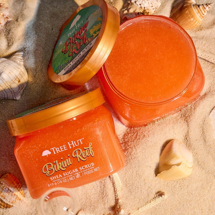 Tree Hut Reef Shea Sugar Scrub Bikini, 470 ml, ultra-feuchtigkeitsspendend und peelingend für die Pf