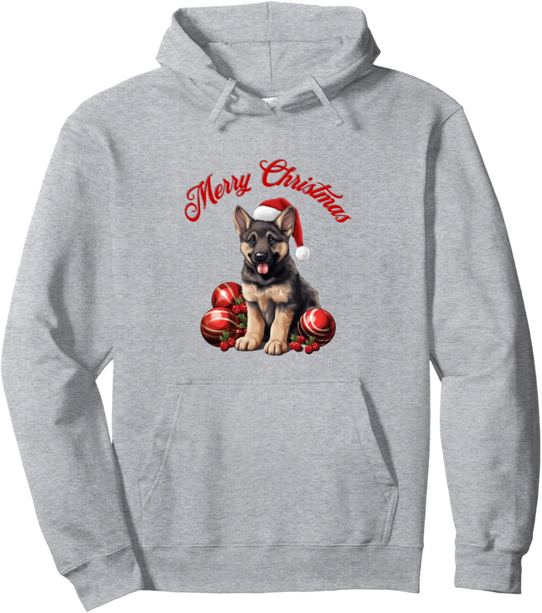 Deutscher Schäferhund Weihnachten Pullover Hoodie