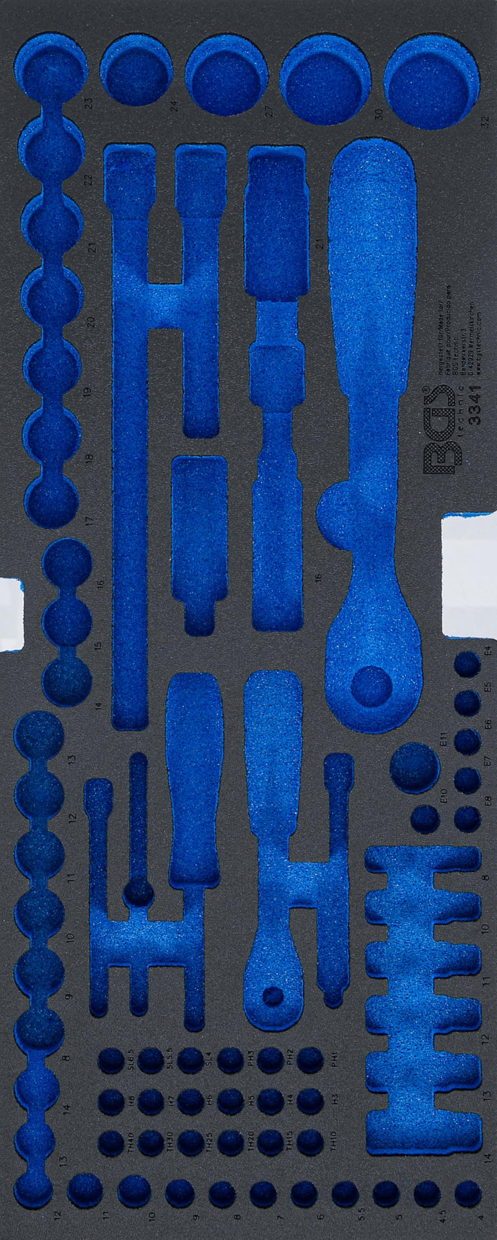 BGS 3341-1 | Schaumeinlage für Art. 3312 | leer | für Art. 3341 Einlage, leer, Einlage, leer