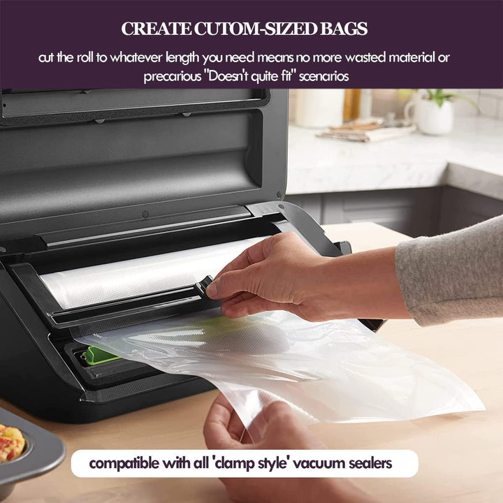 Mesliese Vakuumierbeutelrollen für individuelle Passform, 27,9 x 40,6 cm, 3 Stück und 20,3 x 40,6 cm