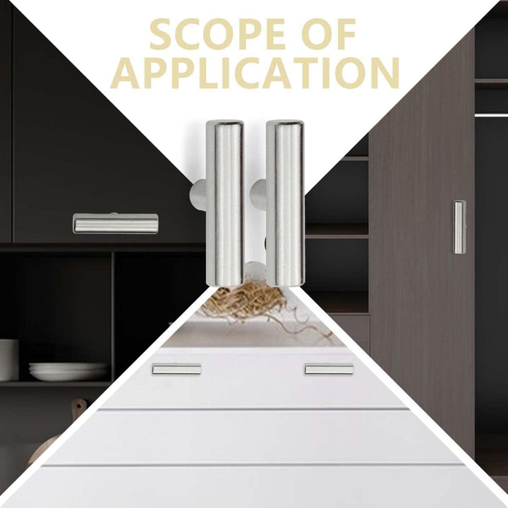 Bwintech 24 Pcs 50MM gebürstetes Nickel Schrank Pull Griffe Küche T Bar Griffe, Edelstahl, Ideal für