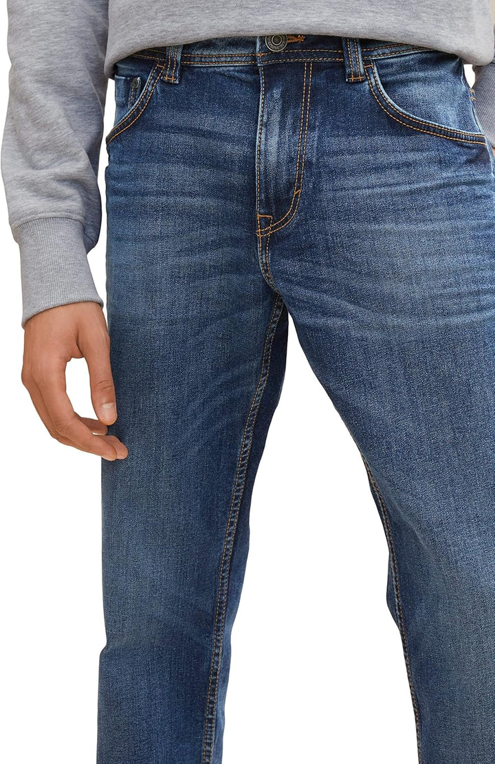 TOM TAILOR Herren Marvin Straight Jeans 29W / 32L 10119 - Used Mid Stone Blue Denim, 29W / 32L 10119