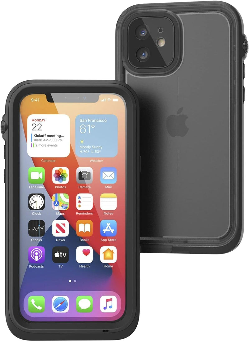 Catalyst wasserdichte Schutzhülle iPhone 12 Schwarz - CATIPHO12BLKM, Catalyst Etui Total Protection