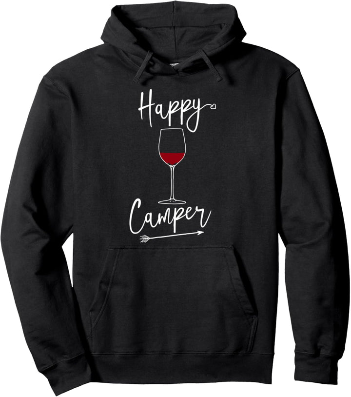 Happy Camper Wine Pullover Hoodie