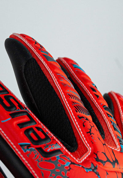 Reusch Unisex – Erwachsene Torwarthandschuhe Attrakt Evolution Finger Support mit Gutem Grip und Inn