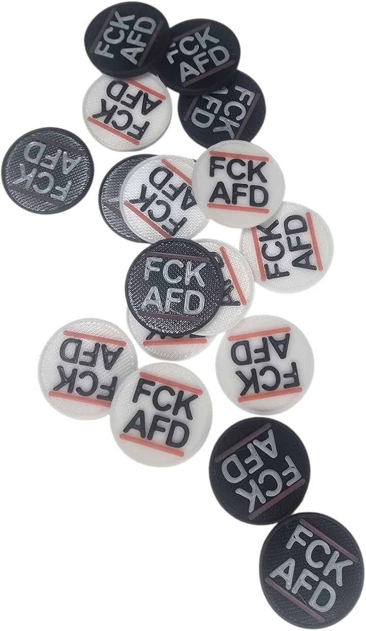 Einkaufschip FCK AFD – Praktischer Chip für den Einkauf 100 Weiss, 100 Weiß