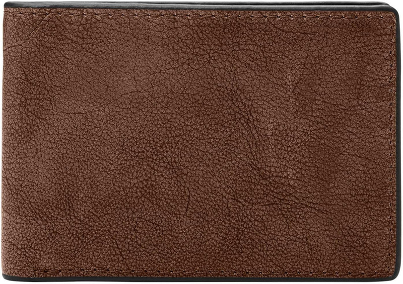 Fossil Herren Geldbörse Steven Leder Vordertasche 11,43 cm L x 1,27 cm B x 7,62 cm H Braun, Braun