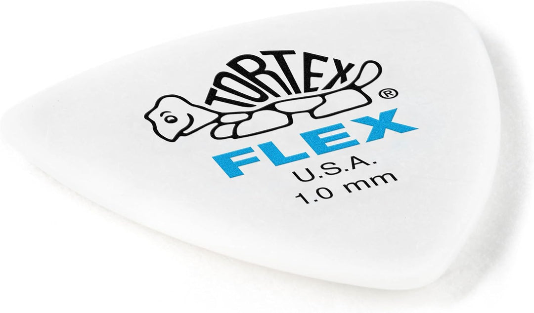 Médiators Jim Dunlop 1,00mm Tortex Flex Triangle 1,00mm sachet de 72 Blau, Blau