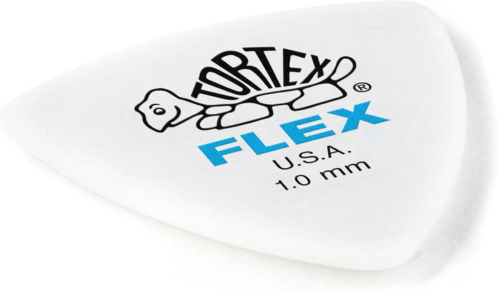 Médiators Jim Dunlop 1,00mm Tortex Flex Triangle 1,00mm sachet de 72 Blau, Blau