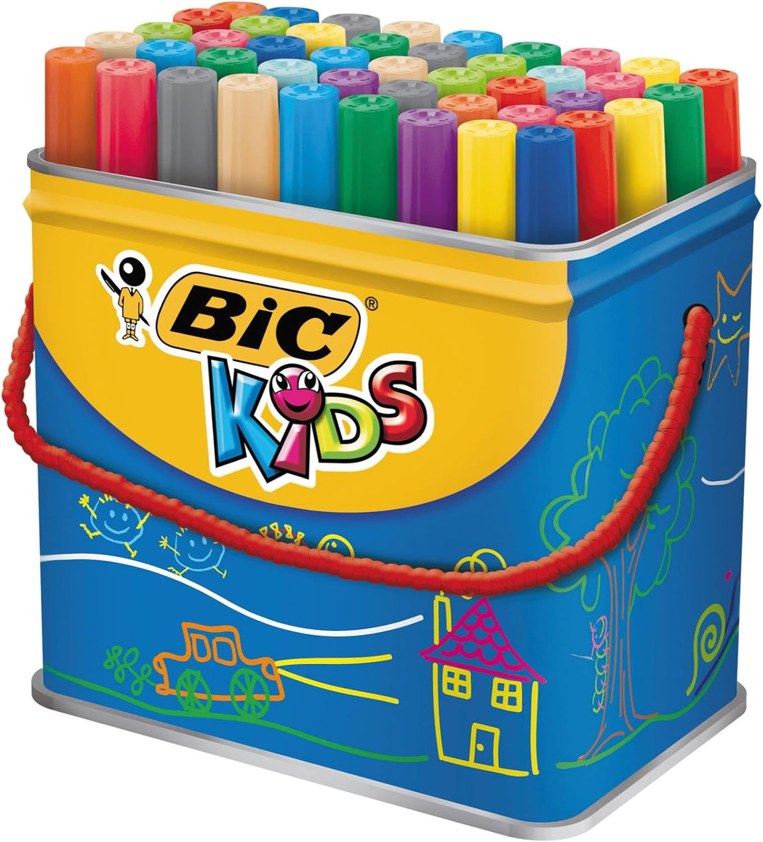 BIC KiDS Visa Couleur XL, Trommel mit 48 Stück 1 stück (48er Pack), 1 stück (48er Pack)