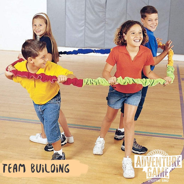 Original Cup Stretchy Band® | Team Building | Spiel Dehnbare Bänder | Stoffgummi | Ziehen | Kooperat
