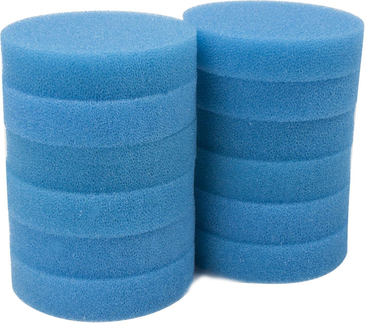 LTWHOME Blauer Rauher Filterschwamm/Filtermatten Passend für Eheim-Classic 2213/250 (12 Stück)