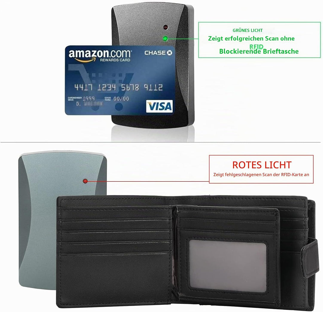 GAEKEAO Geldbörsen Herren Geldbeutel Portmonee mit Münzfach &amp; RFID Schutz Wallet, Kartenetui Karten