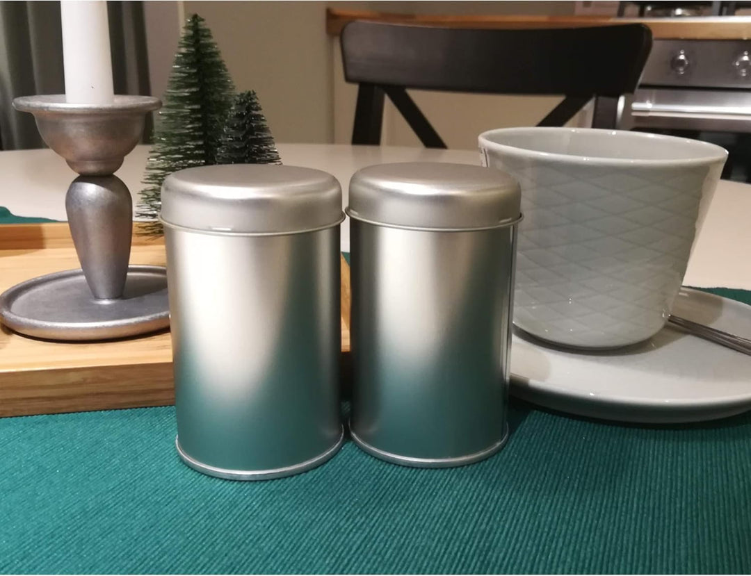 WachSam 12/24/48 Gewürzdosen Silber 175 ml mit 3-Fach Streueinsatz | Luftdicht verschliessbar | Top