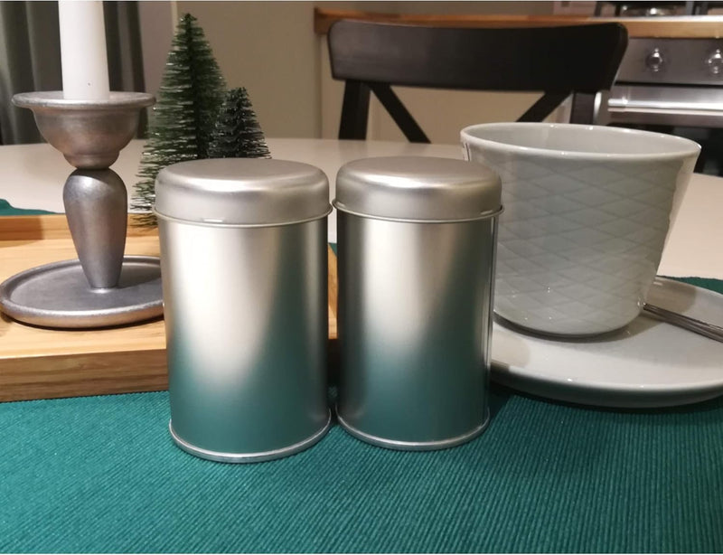 WachSam 12/24/48 Gewürzdosen Silber 175 ml mit 3-Fach Streueinsatz | Luftdicht verschliessbar | Top