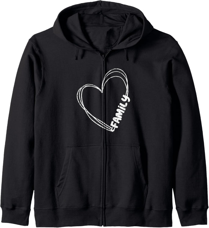 Family Heart Love Gift Light Kapuzenjacke