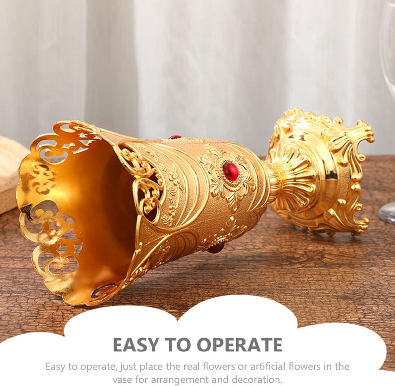Angoily Dekorative Vase Tischvase Hochzeit Blumenvase Goldene Blumenvasen Hochzeitsvase Hochzeitsdek