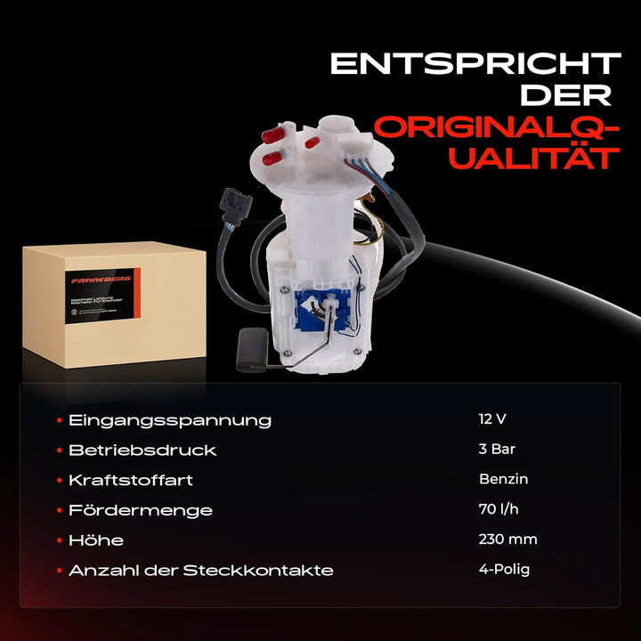 Kraftstoffpumpe Benzinpumpe für A-Klasse W168 A140 A160 A190 A210 1.4L 1.6L 1.9L 2.1L Benzin 1997-20