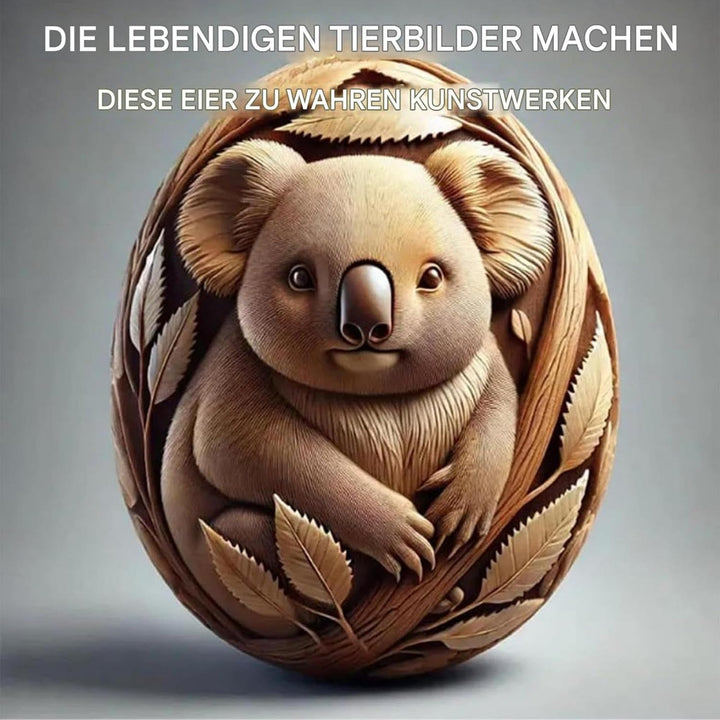 Tierhandwerk Ei, Eierschnitzen | Ostereiendekorationen | Harz Tierschnitzerei handwerk lebendige Kun