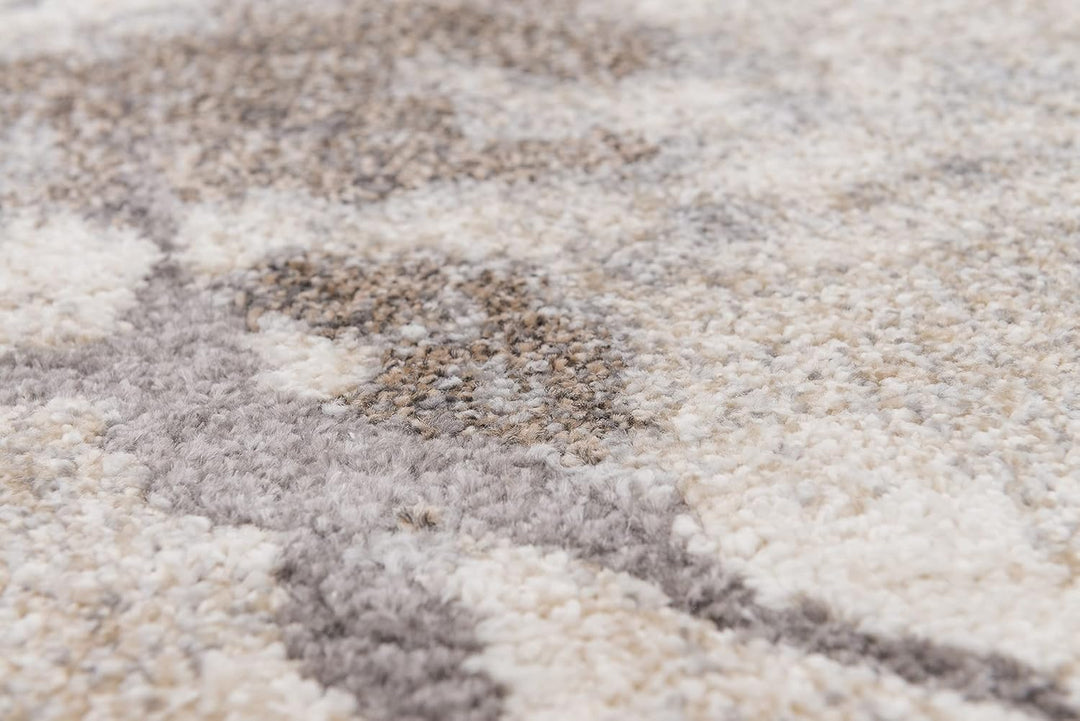the carpet Marla Eleganter Moderner Wohnzimmerteppich, Schlafzimmer, Dichter Kurzflor, Hoch-Tief-Eff