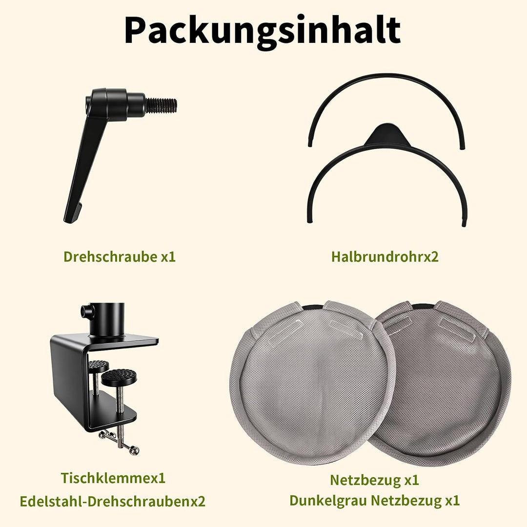 Katzenbett für Schreibtisch Katzenkorb 360° Drehbar, Katzen Schreibtisch Bett bis zu 20KG, Doppelte