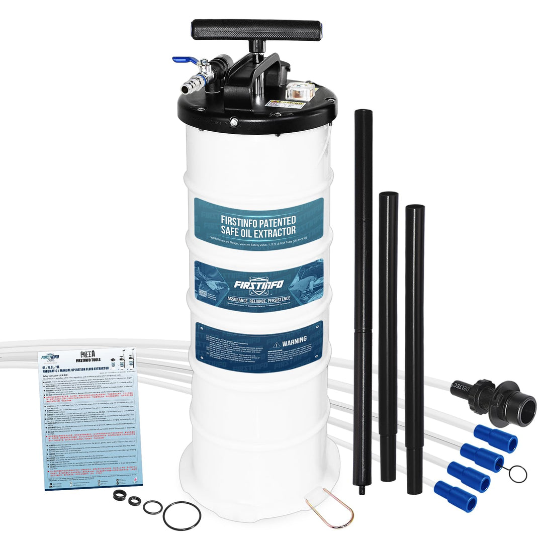 FIRSTINFO A1108EUY5 | 9L Manuelle und pneumatische | Ölpumpe Flüssigkeitspumpe Extraktor Pumpe | Öla