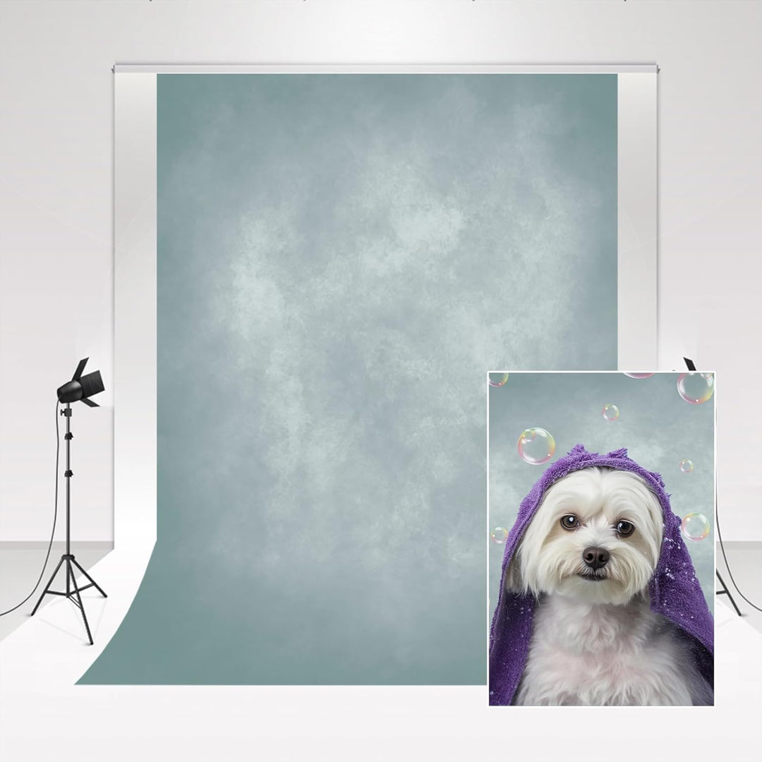 Kate Backdrop Photography 1.5x2.2m/5x7ft Grün und Cyan Fotografie Hintergrund Figur Fotografie Klass